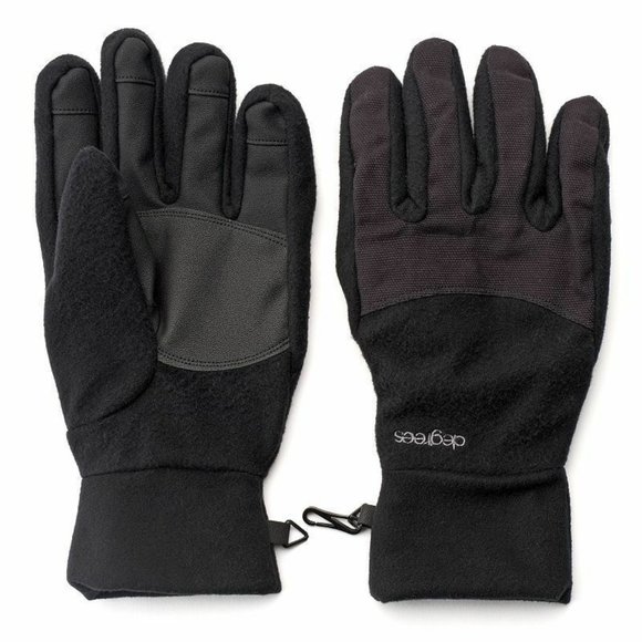 Degrees  Canvas Microfleece Touchscreen Gloves - Picture 1 of 1